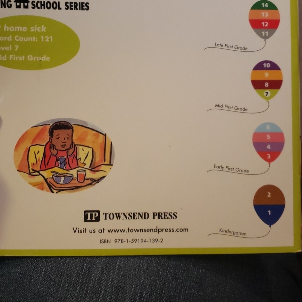 Kindergarten to late 1st grade books
